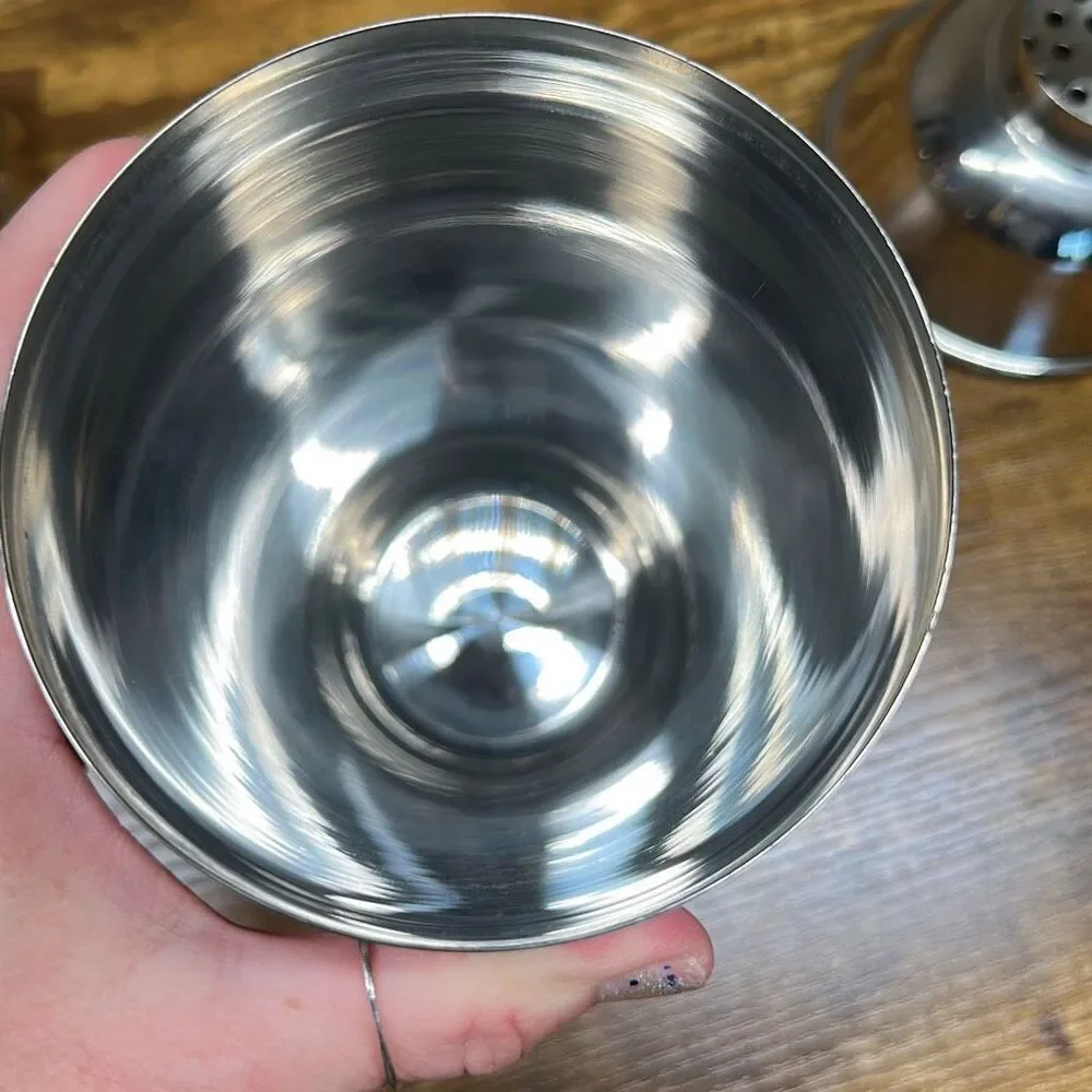 Pottery Barn Dial a Drink Cocktail Shaker 11” Stainless Steel‎